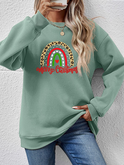 MERRY CHRISTMAS Graphic Sweatshirt-Jewearrings