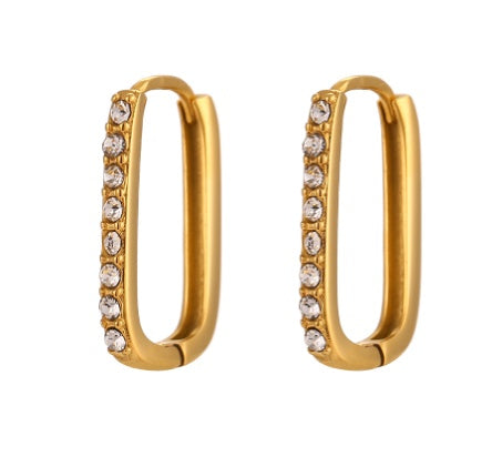 Maya Gold Hoop Earrings-Jewearrings