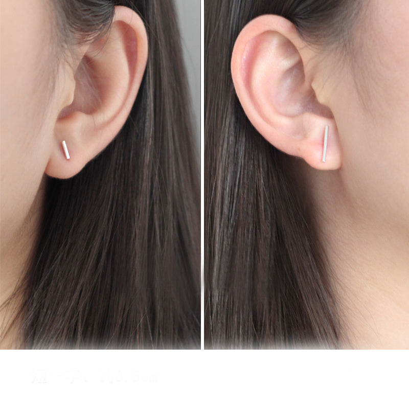 Fashion Women's Simple Sterling Silver Earrings-Jewearrings