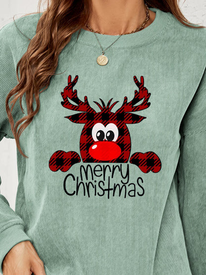 MERRY CHRISTMAS Graphic Sweatshirt-Jewearrings