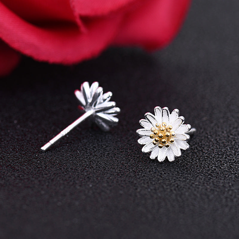 Women's S925 Sterling Silver Necklace Stud Earrings Ring Fashion-Jewearrings