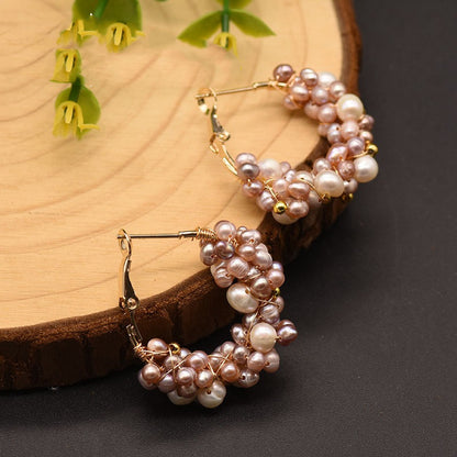 Natural Freshwater Pearl Earrings-Jewearrings