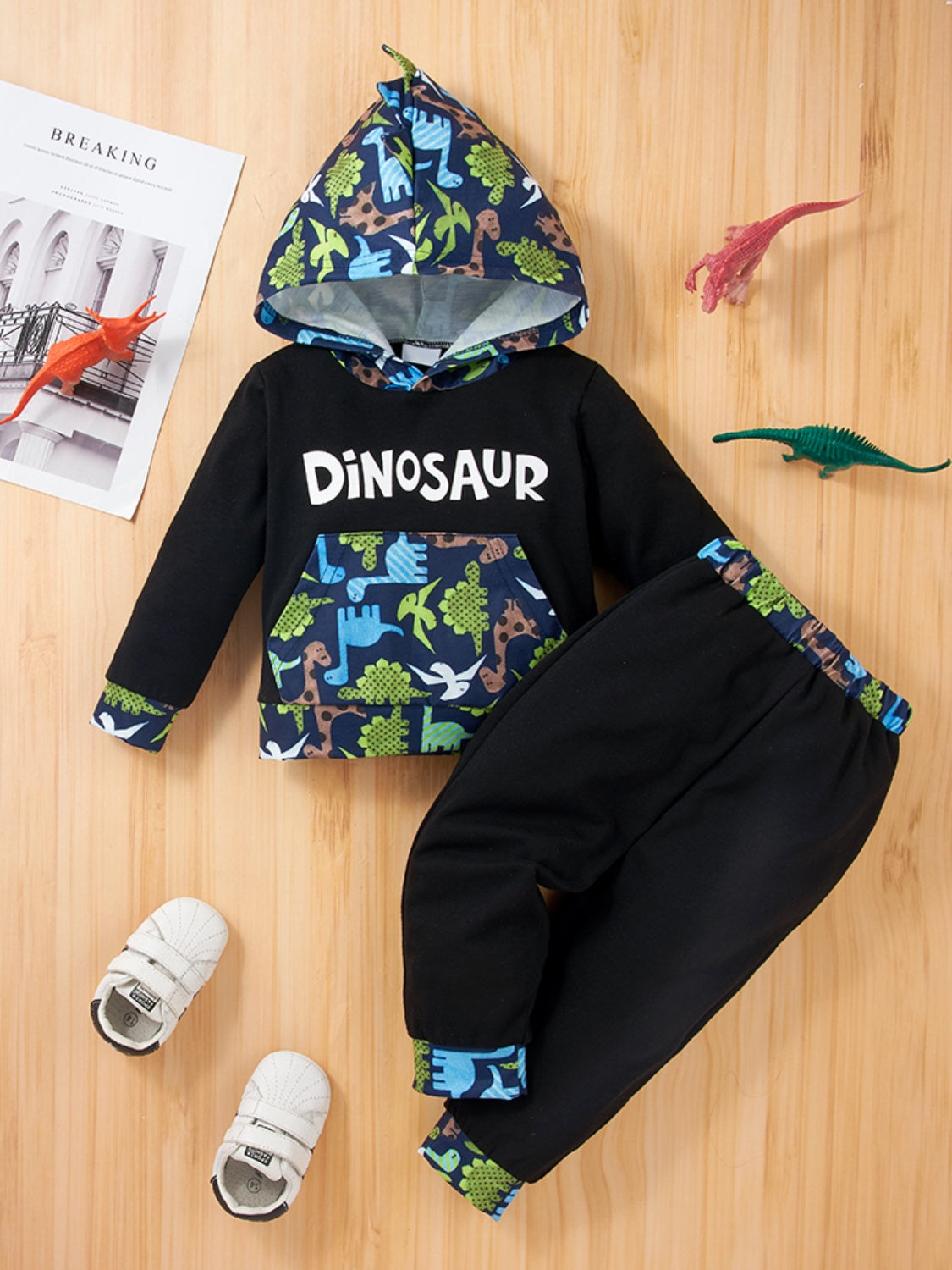 DINOSAUR Hoodie and Pants Set-Jewearrings