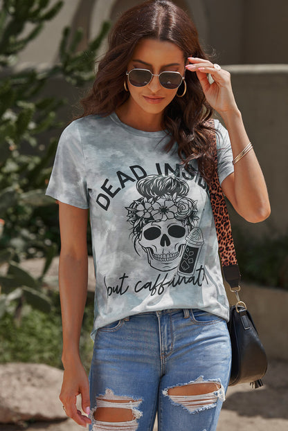 Skull Graphic Short Sleeve T-Shirt-Jewearrings