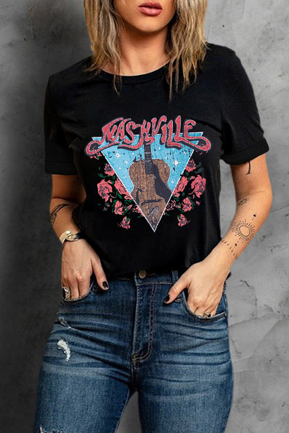 NASHVILLE Graphic T-Shirt-Jewearrings