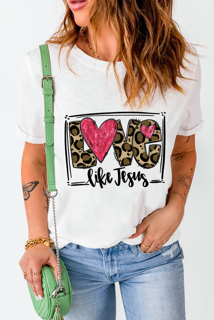 LOVE LIKE JESUS Short Sleeve T-Shirt-Jewearrings