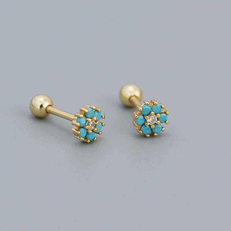 Beautiful Blue Earrings Fashionable Pine-Jewearrings