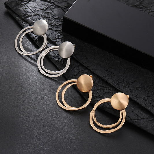 European And American Retro Women's Ear Clip Trendy Earrings-Jewearrings