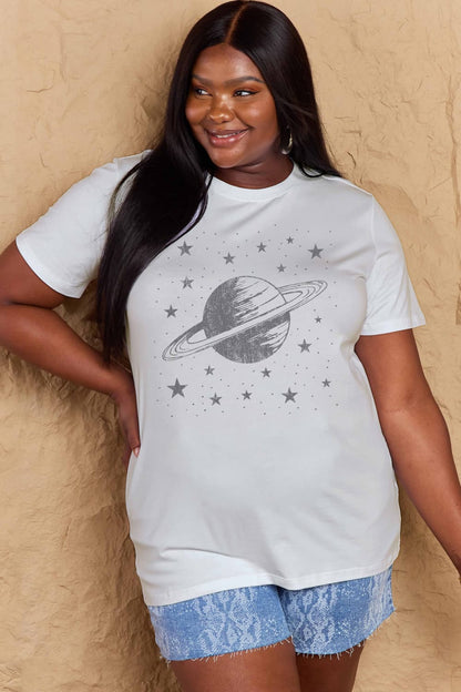 Simply Love Full Size Planet Graphic Cotton T-Shirt-Jewearrings