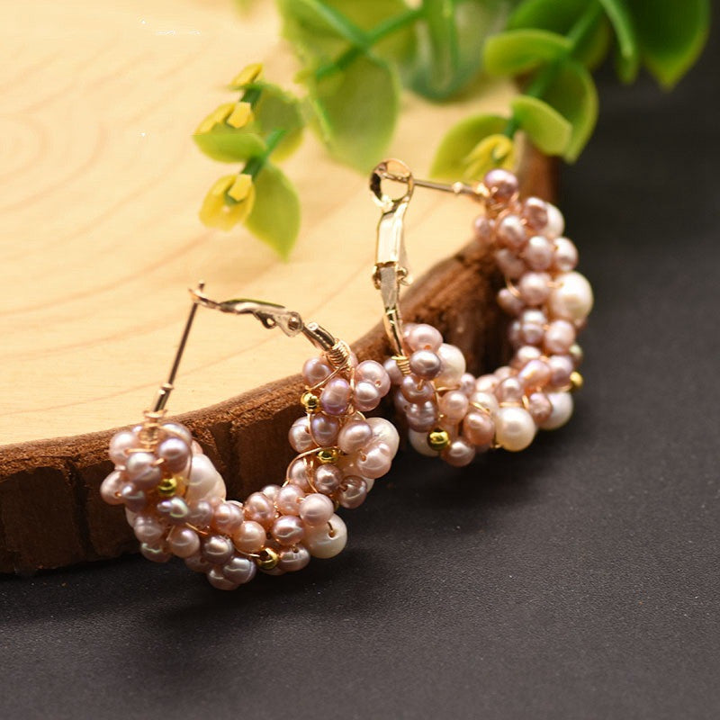 Natural Freshwater Pearl Earrings-Jewearrings