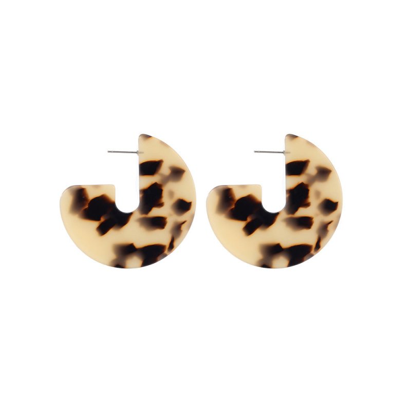 Big brand acetate earrings-Jewearrings