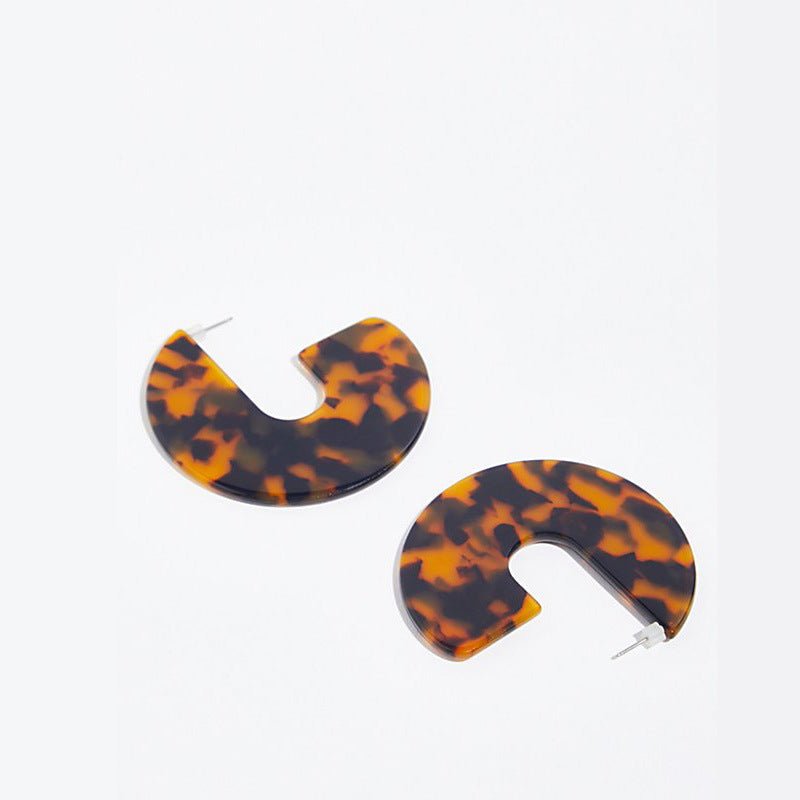 Big brand acetate earrings-Jewearrings