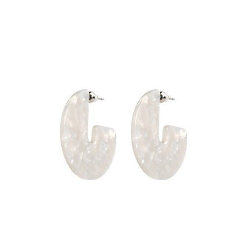 Big brand acetate earrings-Jewearrings