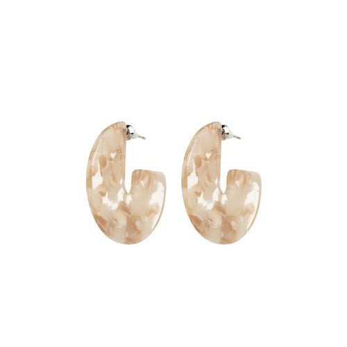 Big brand acetate earrings-Jewearrings