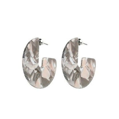 Big brand acetate earrings-Jewearrings