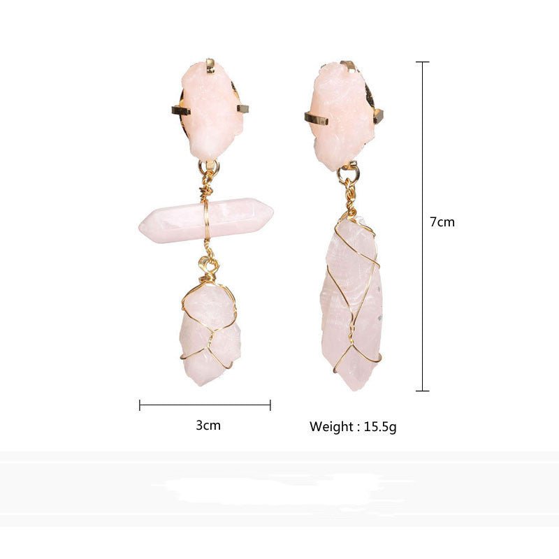 Big Brand Temperament Exaggerated Asymmetrical Acrylic Ins Earrings Female Geometric Long Wild Earrings-Jewearrings