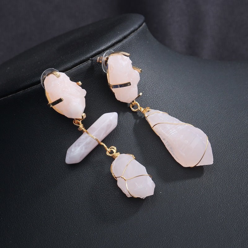 Big Brand Temperament Exaggerated Asymmetrical Acrylic Ins Earrings Female Geometric Long Wild Earrings-Jewearrings