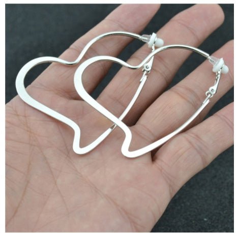 Big Circle Earrings Love Style Personality-Jewearrings