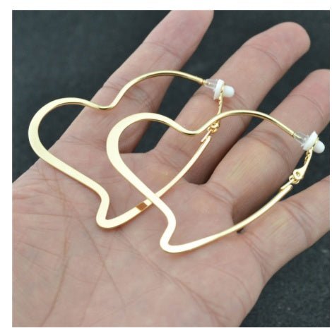 Big Circle Earrings Love Style Personality-Jewearrings