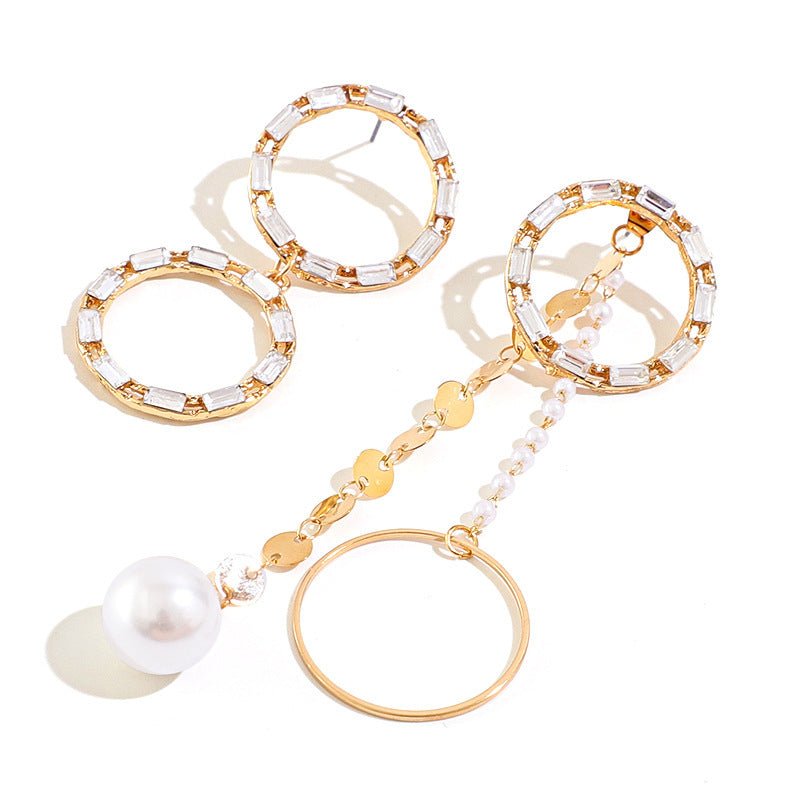 Big Circle Long Korean Temperament Earrings-Jewearrings