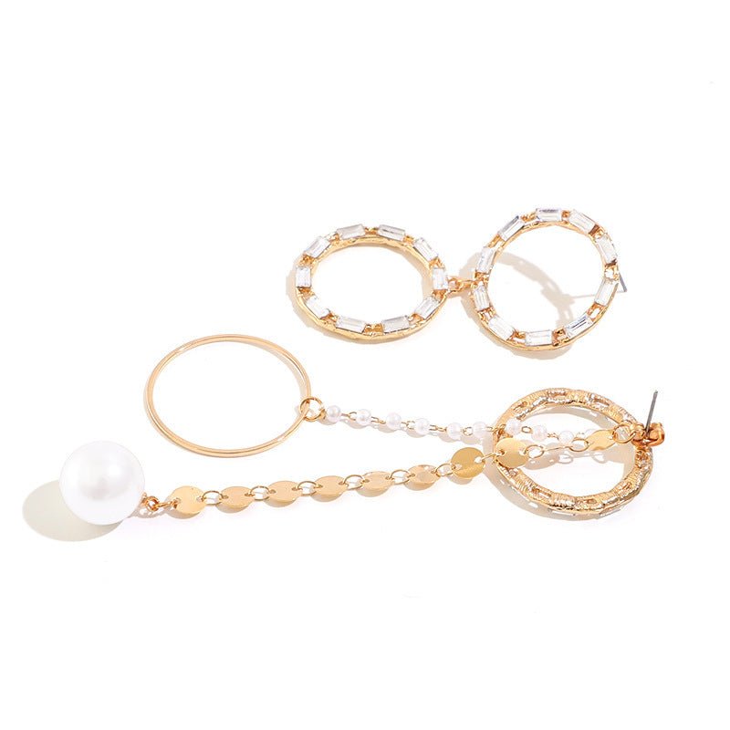 Big Circle Long Korean Temperament Earrings-Jewearrings