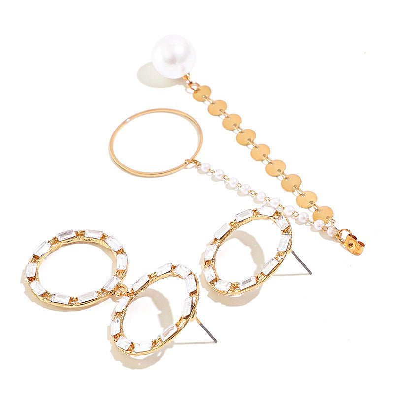 Big Circle Long Korean Temperament Earrings-Jewearrings