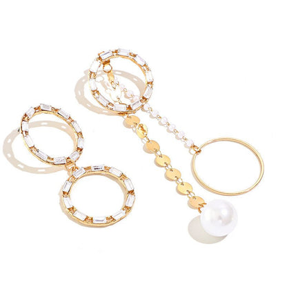 Big Circle Long Korean Temperament Earrings-Jewearrings