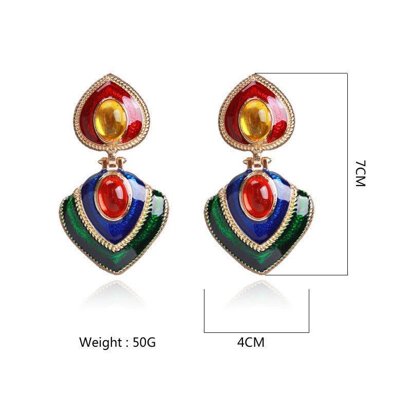 Big Earrings Exaggerated Ladies Fashion Personality Creative Retro-Jewearrings