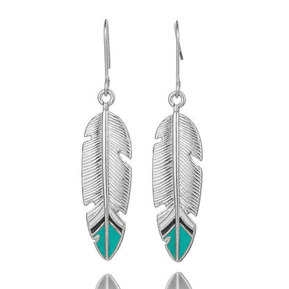 Big leaf dripping earrings-Jewearrings