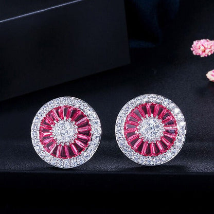 Big round earrings ladies fashion jewelry-Jewearrings