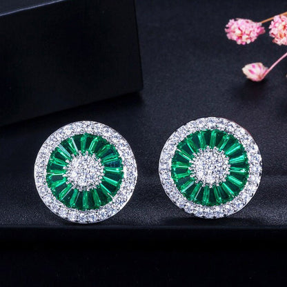 Big round earrings ladies fashion jewelry-Jewearrings