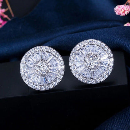 Big round earrings ladies fashion jewelry-Jewearrings