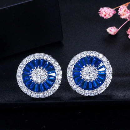 Big round earrings ladies fashion jewelry-Jewearrings