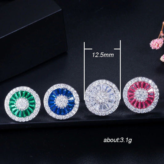 Big round earrings ladies fashion jewelry-Jewearrings