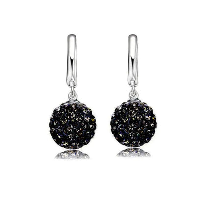 Black Disco Ball Earrings ✨ Shine Like a Diamond-Jewearrings