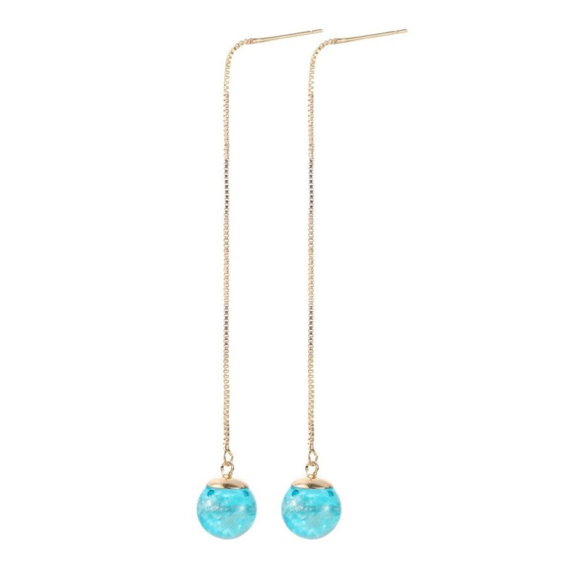 Blue Sky White Clouds Jewelry Earrings Female-Jewearrings