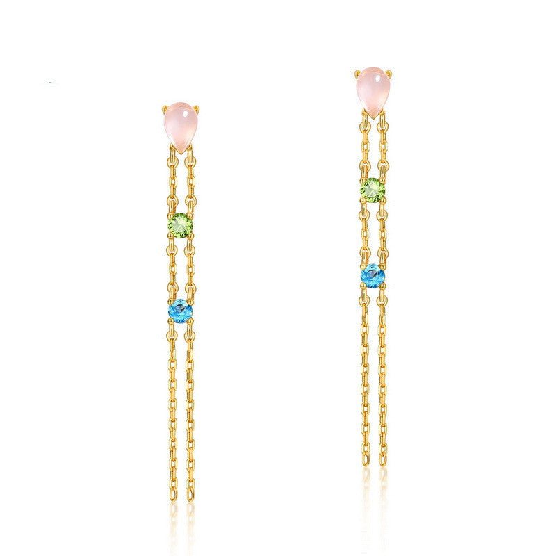 Blue Topaz Earrings-Jewearrings