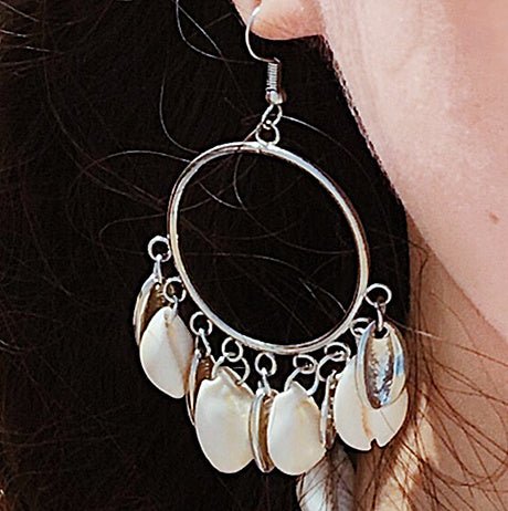 Bohemian Shell Pendant Earrings Female-Jewearrings