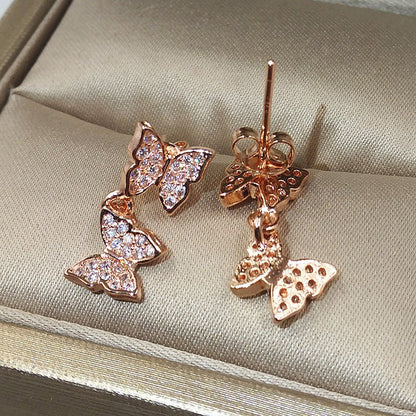 Bow-set diamond earrings-Jewearrings