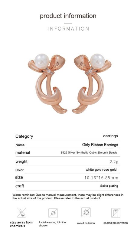 Bowknot Shell Pearls Classic Style Earrings Daily Commute-Jewearrings