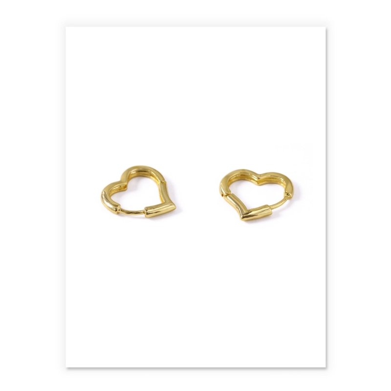 Brass earrings with real gold texture-Jewearrings