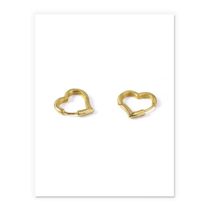 Brass earrings with real gold texture-Jewearrings