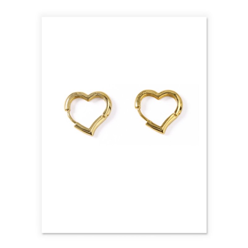 Brass earrings with real gold texture-Jewearrings