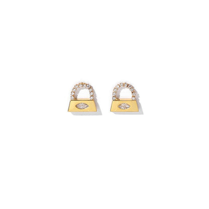 Brass Plated 18K Real Gold Affordable Luxury Fashion Earrings For Women-Jewearrings