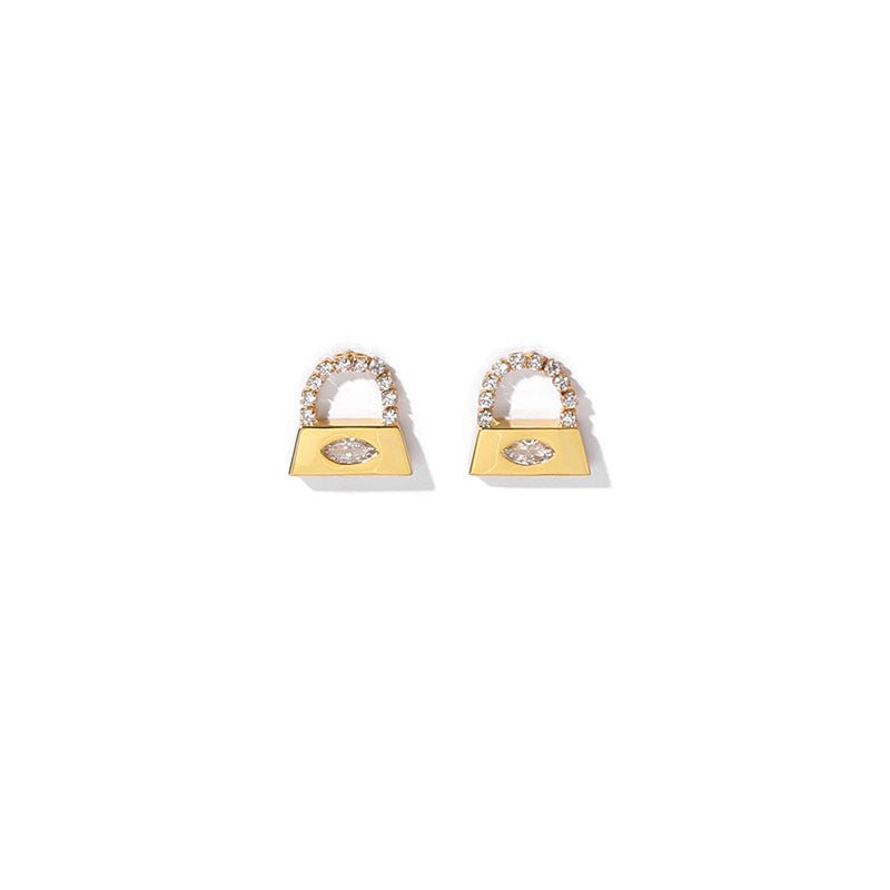 Brass Plated 18K Real Gold Affordable Luxury Fashion Earrings For Women-Jewearrings