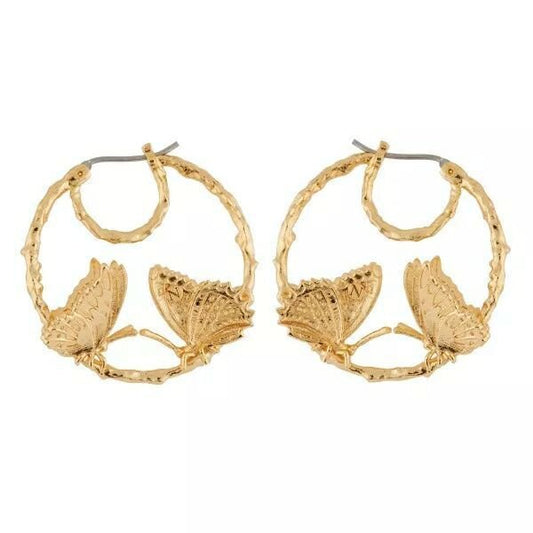 Brass plating real gold earrings-Jewearrings