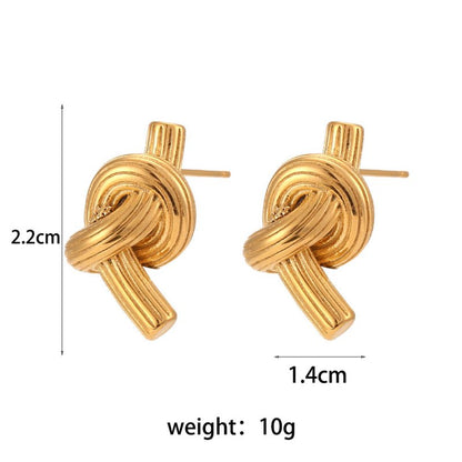 Briony Gold Earrings-Jewearrings