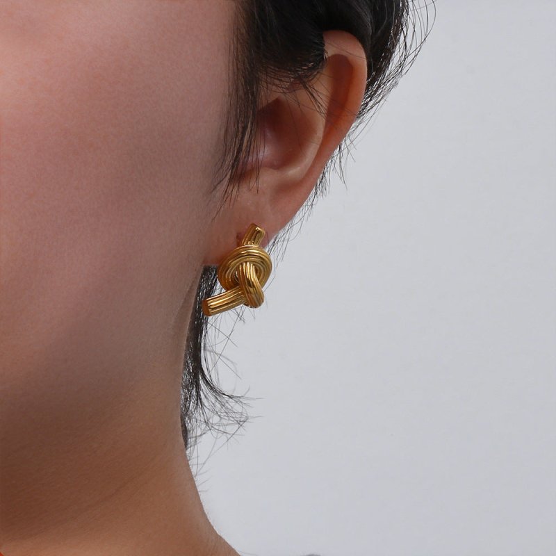 Briony Gold Earrings-Jewearrings