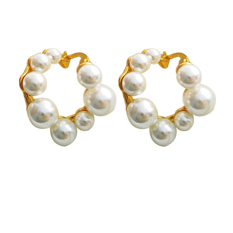 Women's Fashion Temperament Vintage Pearl Earrings-Jewearrings