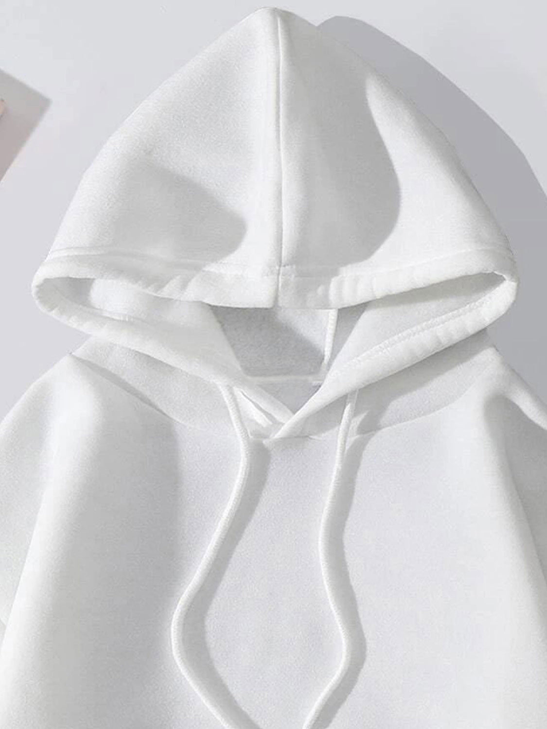 Graphic Drawstring Hoodie with Pocket-Jewearrings